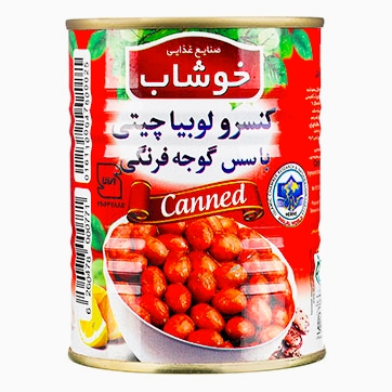 کنسرو لوبیا قارچ خوشاب 106ف